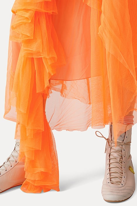 FLUO TULLE SKIRT ORANGE 5