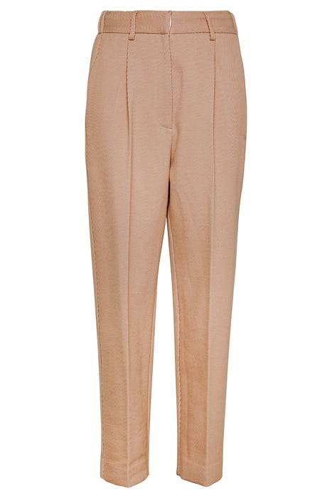 WOOL COTTON HIGH WAIST PANTS APRICOT 1