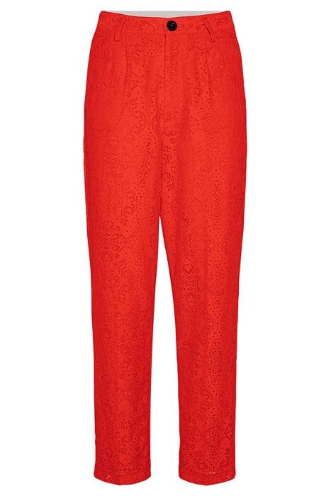 JACQUARD LACE 5 POCKETS PANTS LIPS 1