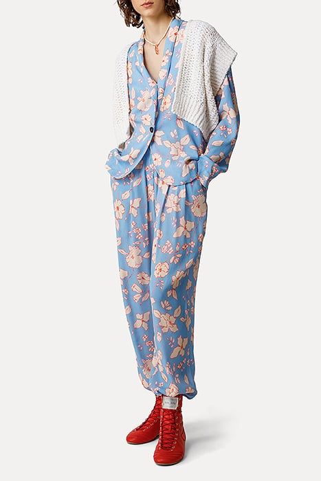 "TRUE COLORS" PRINT VISCOSE CREPE DE CHINE JOGGING MOJITO 4