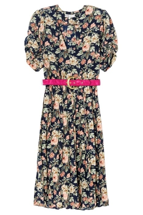 FRONT SLIT DRESS W/ BELT ASSORTED 1