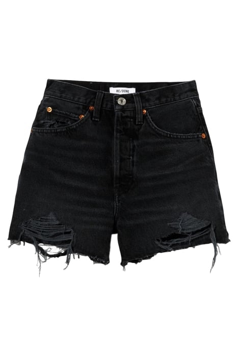 50S CUT OFF SHORTST DESTROYED SHADOW BLACK 1