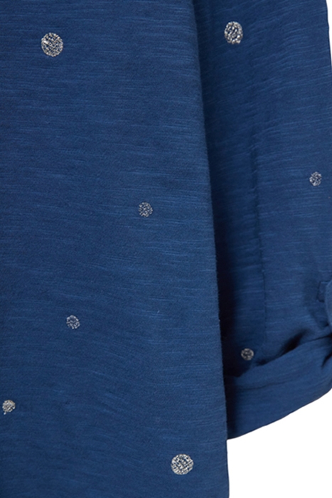 ANNIE EMBROIDERED SHIRT TEAL MULTI 3