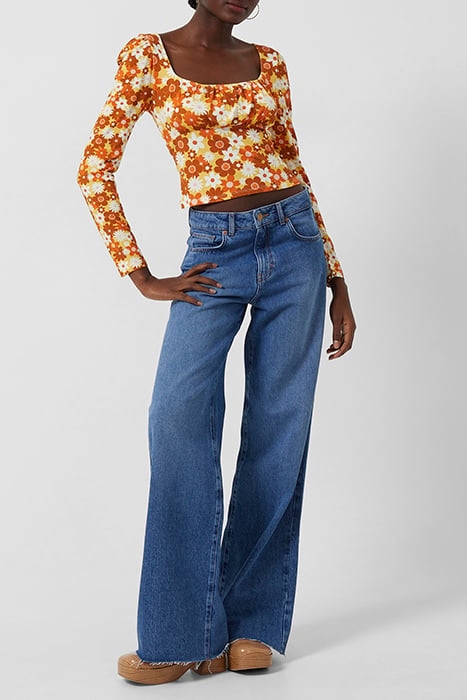 REBECA ASTRIDA ECO MED JRY TOP AMBER YELLOW MULTI 6