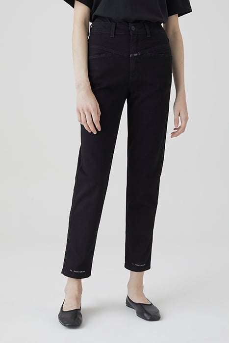 WOMEN PEDAL PUSHER JEANS BLACK 1