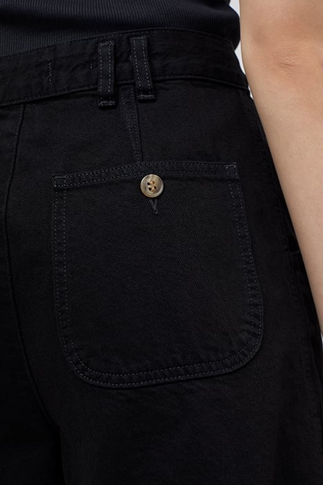 WOMEN WIDE LEG SHORTS BLACK 8