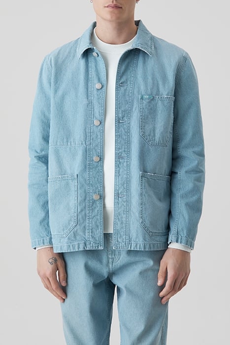 MEN WORKER JACKET JACKETS & COATS LIGHT BLUE 1