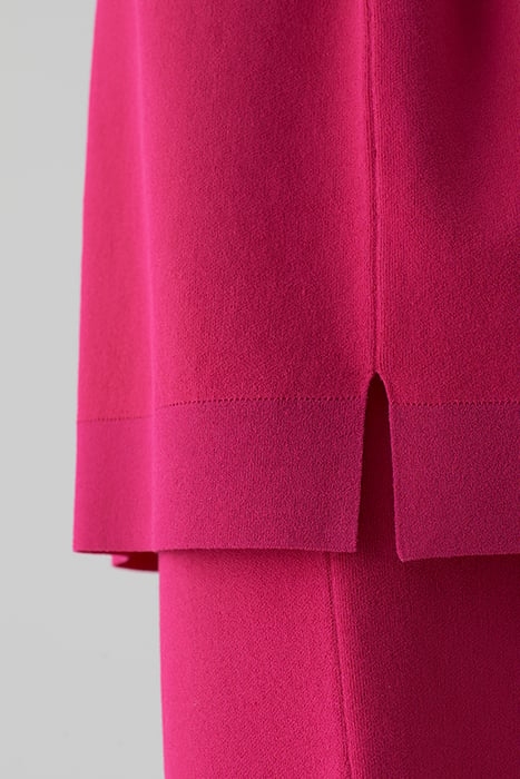 WOMEN SLEEVELESS HALFZIP KNITS RASPERRY PINK 5