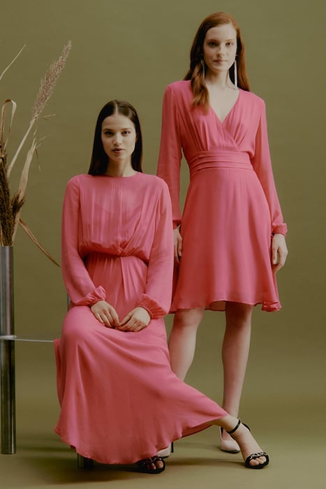 SHORT GEORGETTE DRESS RED 6