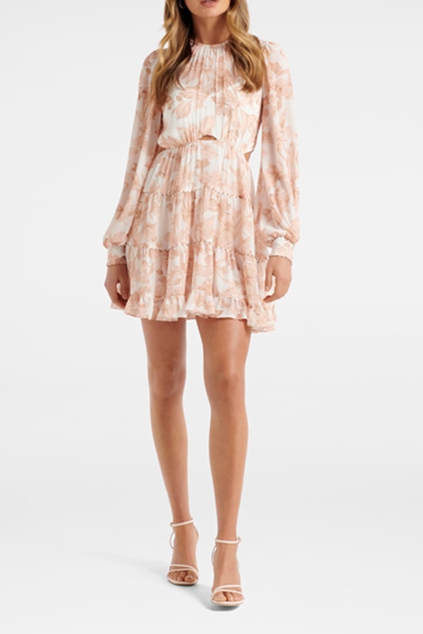 JOCELYN CUT OUT SKATER MINI DRESS LIGHT MARRAKESH FLORAL 3