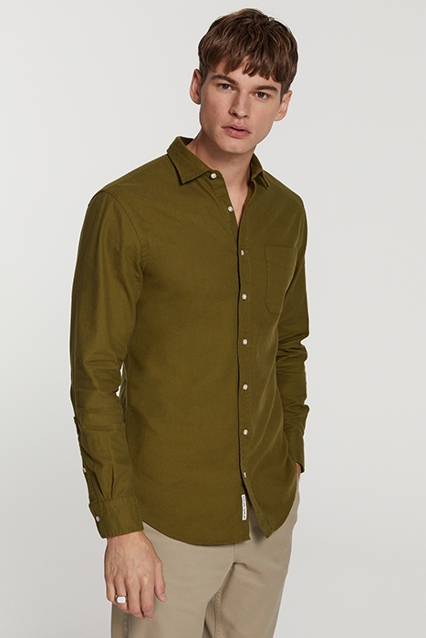 MEN TWILL SHIRT TYLER OLD ARMY GREEN 2
