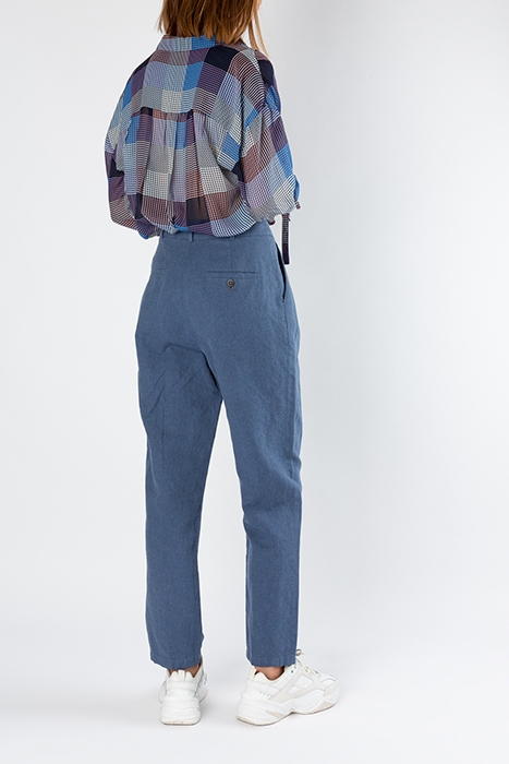 STENCIL TOP SILVER BLUE PRINT 2