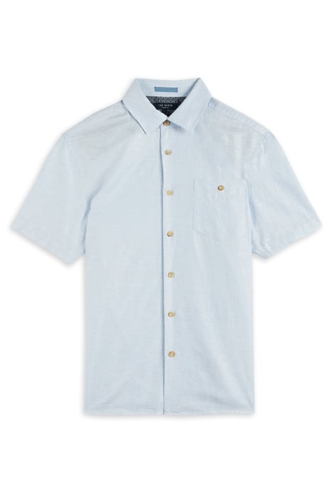 CIVICHE SS PLAIN LINEN SHIRT LT-BLUE 4