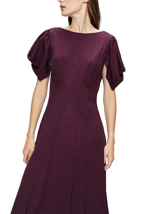 TULIPI PANELLED MIDI TEA DRESS DP-PURPLE 3
