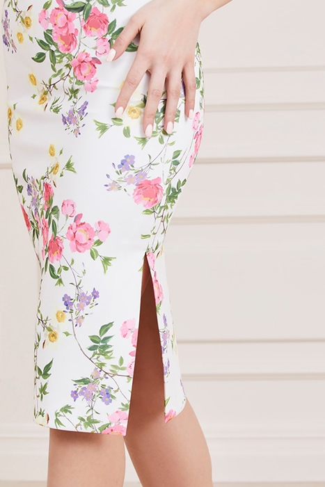 LEONARA SKIRT FAST PETAL POSE WHITE 4