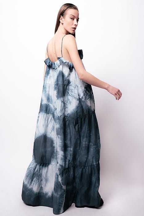 MONCALIERI ABITO MUSSOLA GREEN/WHITE 2