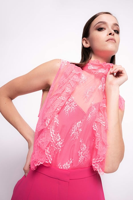 VERCELLI TOP PIZZO FUCHSIA 5