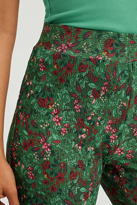 LADIES PANTS WITH DESIGN AND STRUCTURE GREEN 5