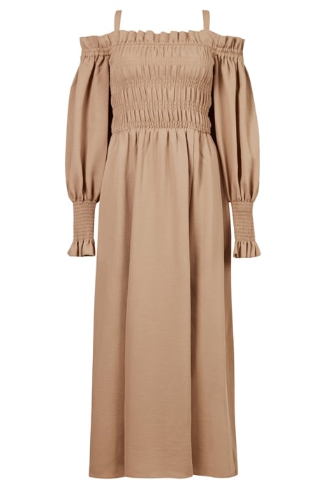 LARY DRESS SAND BROWN 6
