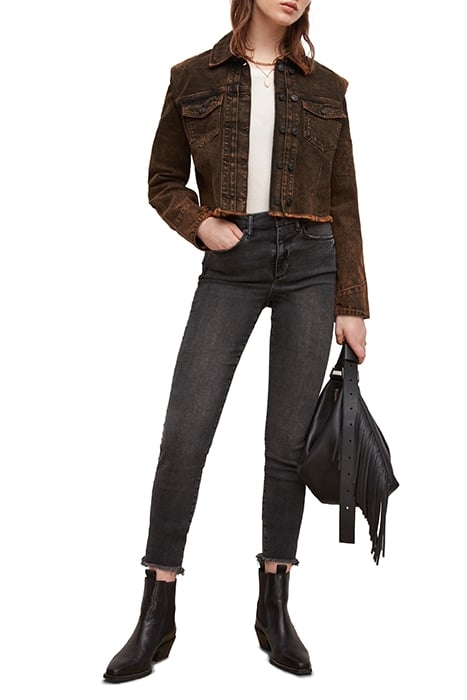 PAT DENIM JACKET MUSTARD BLACK 4