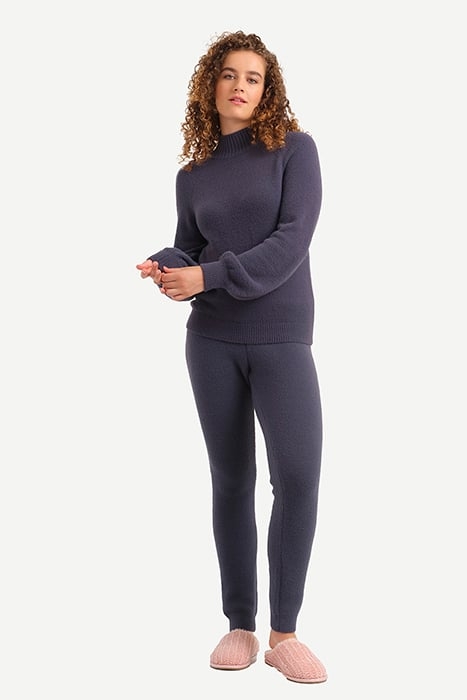 LW BO. TROUSERS DAMAST WARM KNIT CASHMERE GREY 2