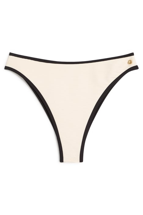 NICOLINE BIKINI BOTTOM CREAM BLACK 1