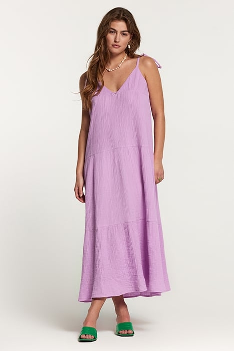 BOGOTA DRESS MOUSSELINE WAFFLE SHEER LILAC 1