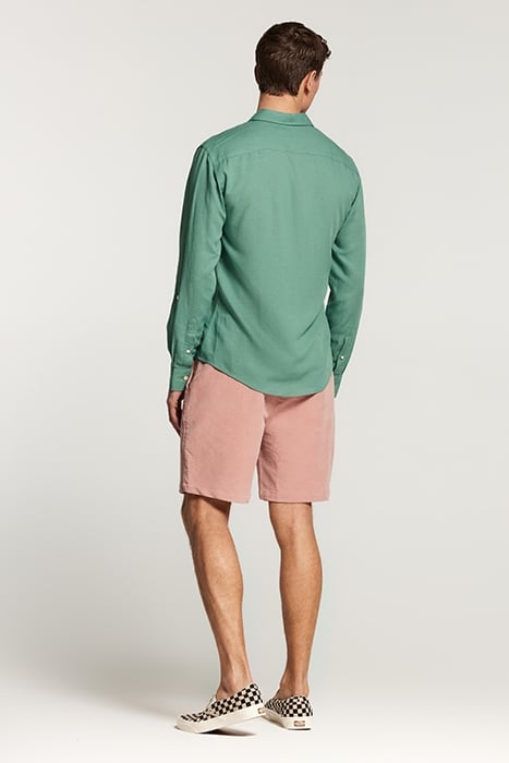 LUCAS LINEN SHIRT DEEP GRASS GREEN 5