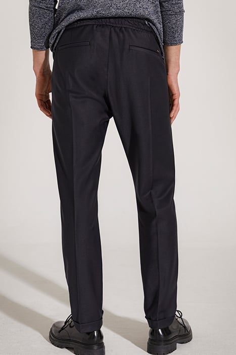 NAVY FLANNEL JOGGERS 2