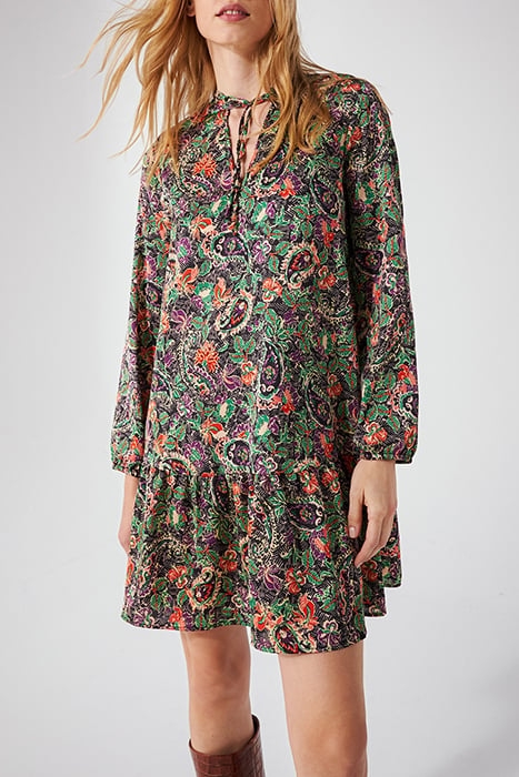 FLUID FLORAL PRINT SHORT DRESS 1