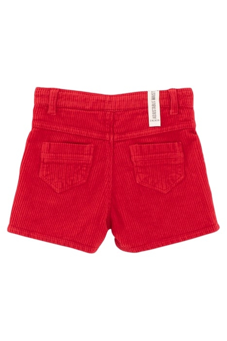 GIRLS’ LIGHT RED CORDUROY SHORTS RED 2