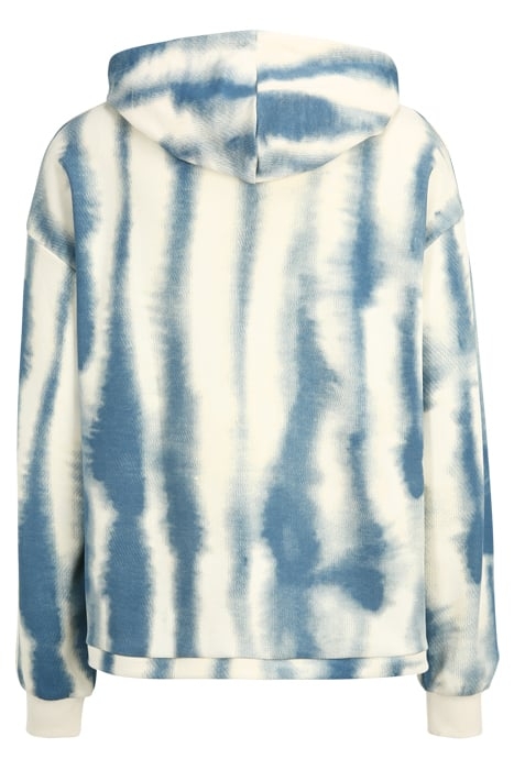 CAJIZ AOP OVERSIZED HOODY ANTIQUE WHITE WATER ABSTRACT AOP 2