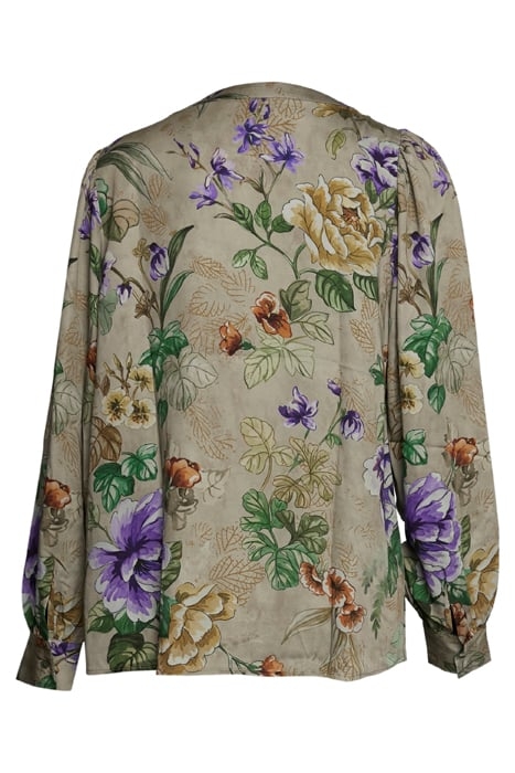 ROUND NECK BALLOON SLV SHIRT MULTI 3