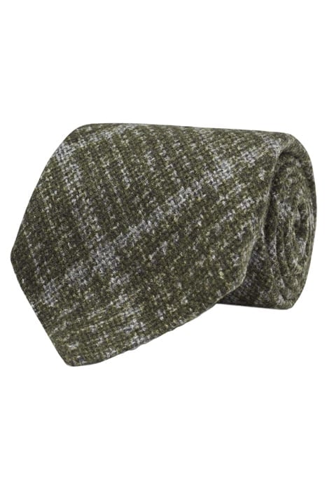 GREEN CHECKED TIE 1