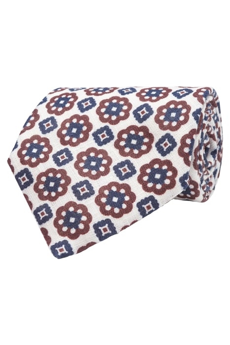 DARK RED FLOWERS TIE 1