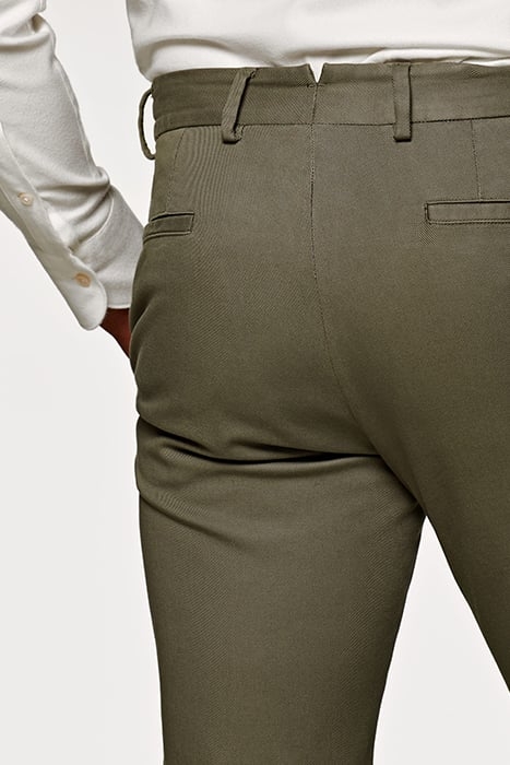 MID GREEN PLEATED CAMPO CHINO 4