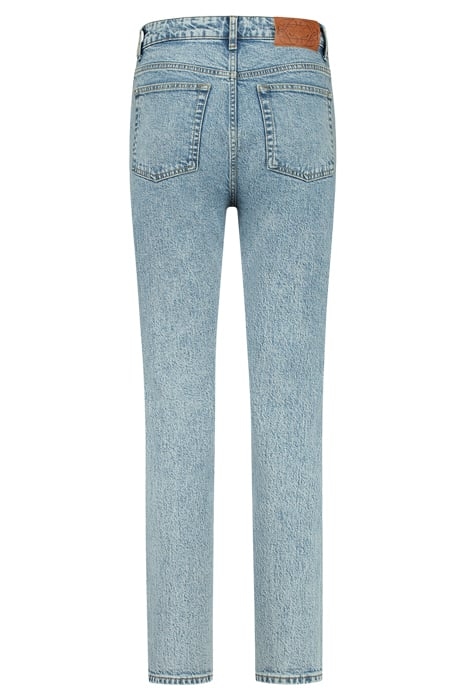 BOY HIGH WAIST JEANS WORN BLUE 2