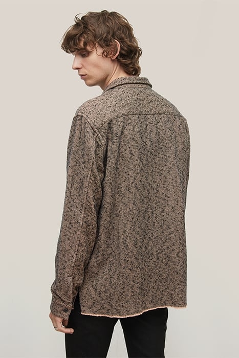 ROBBINS LS SPORT SHIRT, CF ZIPPER CLOSURE, ZIPPER POWDER WHI 2