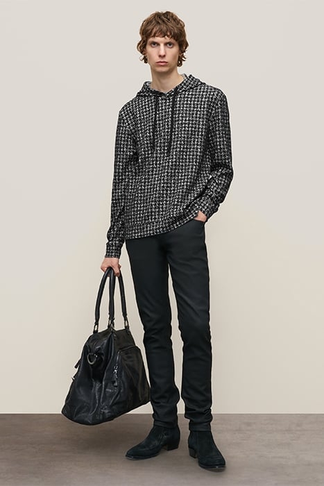 DELANCEY REGULAR FIT LS POP-UP HOODIE BLACK 5