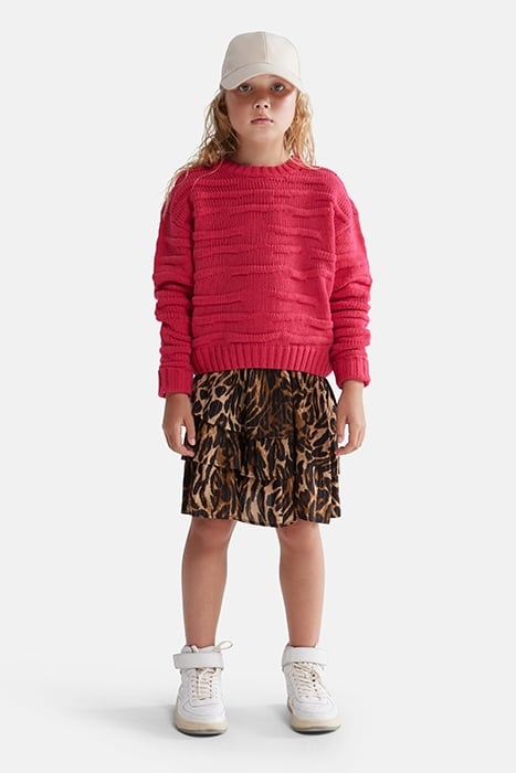 GAA - CRINKLE KNIT PULLOVER PINK 2