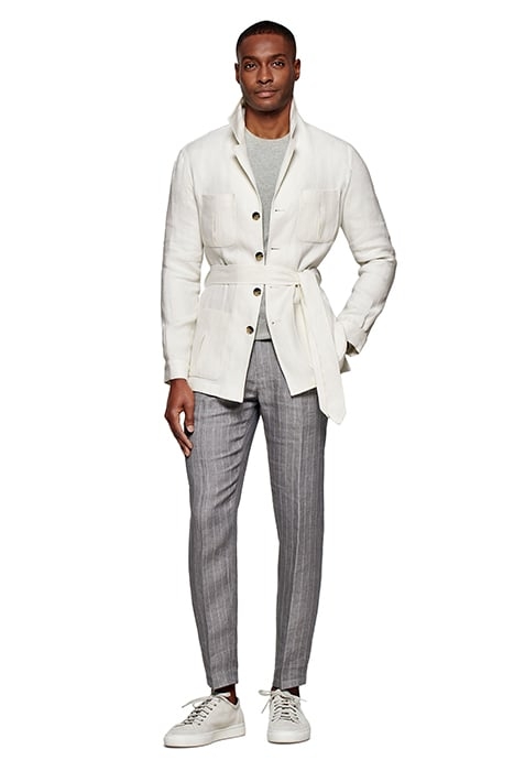 OFF WHITE BELTED SAFARI JACKET 3