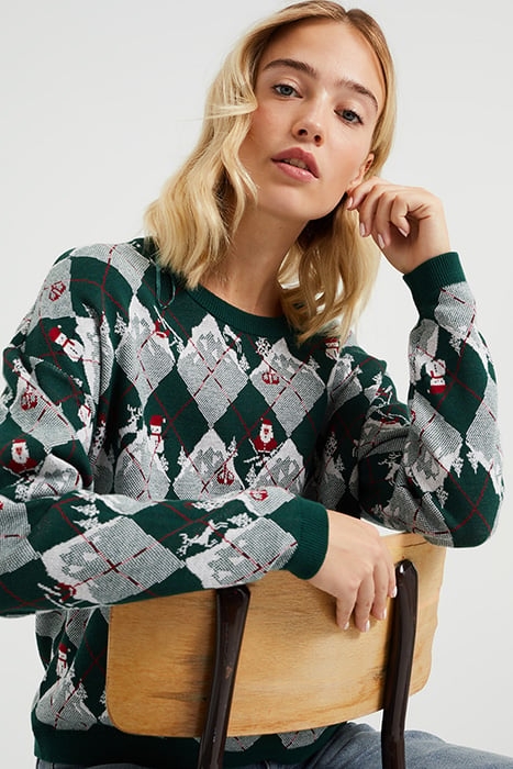 KNITTED PULLOVER GREEN 5