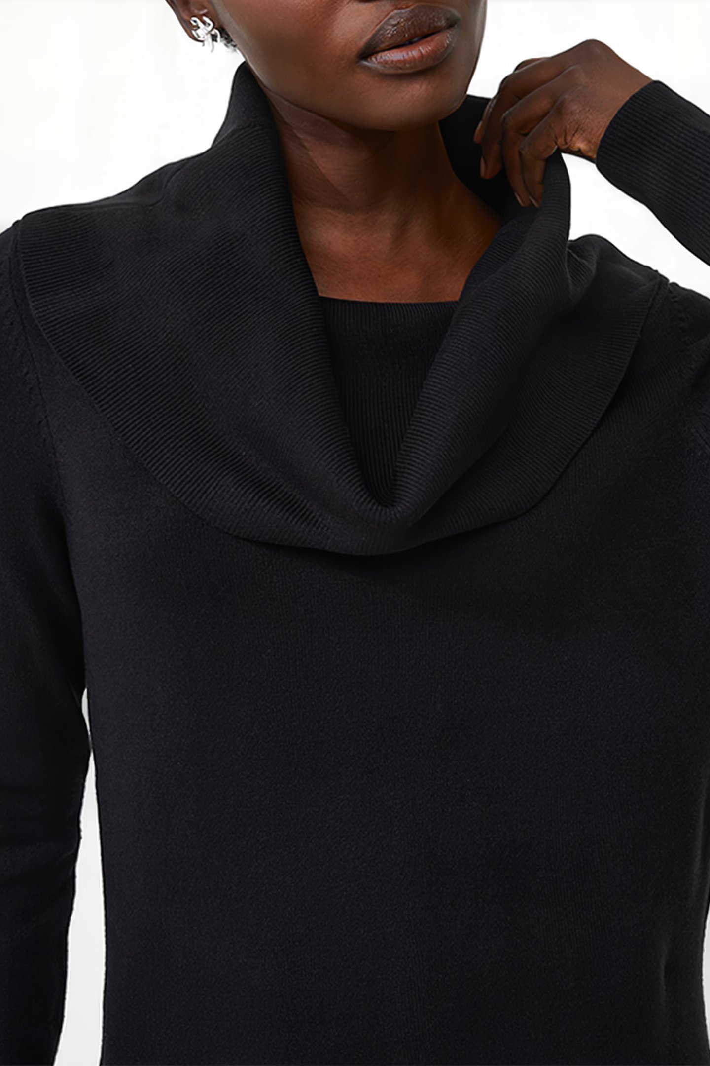 BABYSOFT COWL NK DRESS BLACK 5