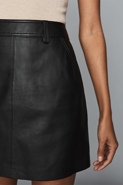 ELIZA LEATHER SKIRT BLACK 5