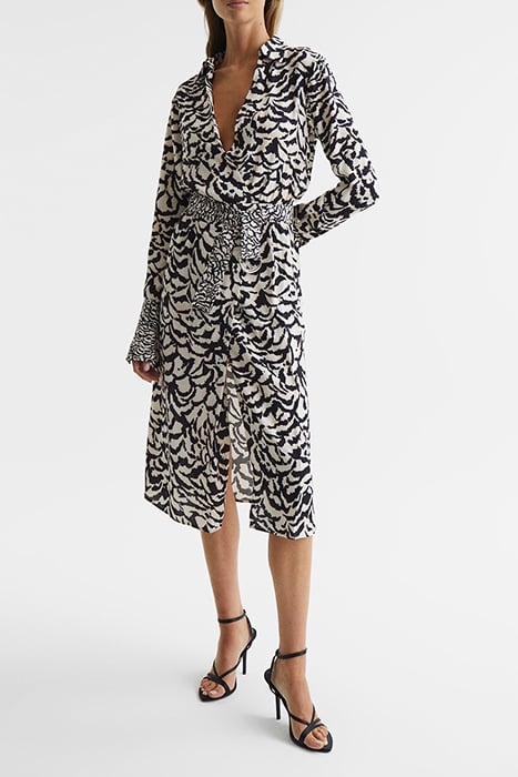 EVIE DRESS BLACK/WHITE 2