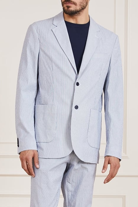 GRANT PATCH PKTS BLUE AND WHITE BLAZER 1