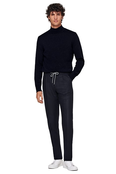 NAVY DRAWSTRING AMES TROUSERS 4