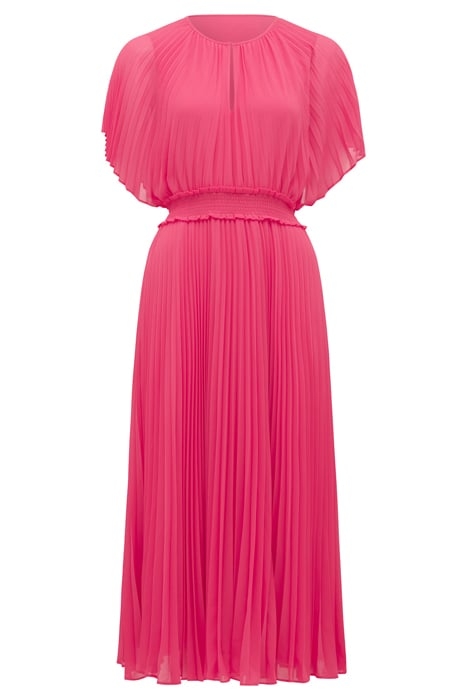 ELIA BATWING PLEATED MIDI DRESS RASPBERRY JELLY 5