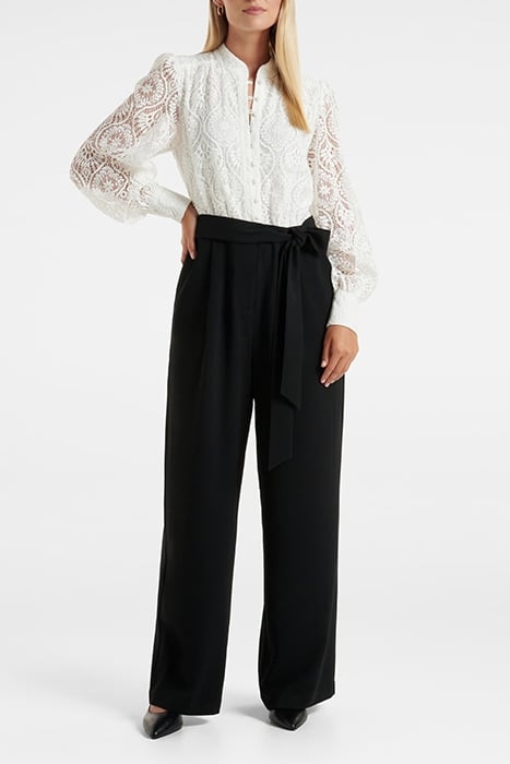 EDDIE LACE JUMPSUIT BLACK 1