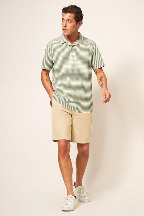 REVERE STRIPE POLO MINT GREEN 1